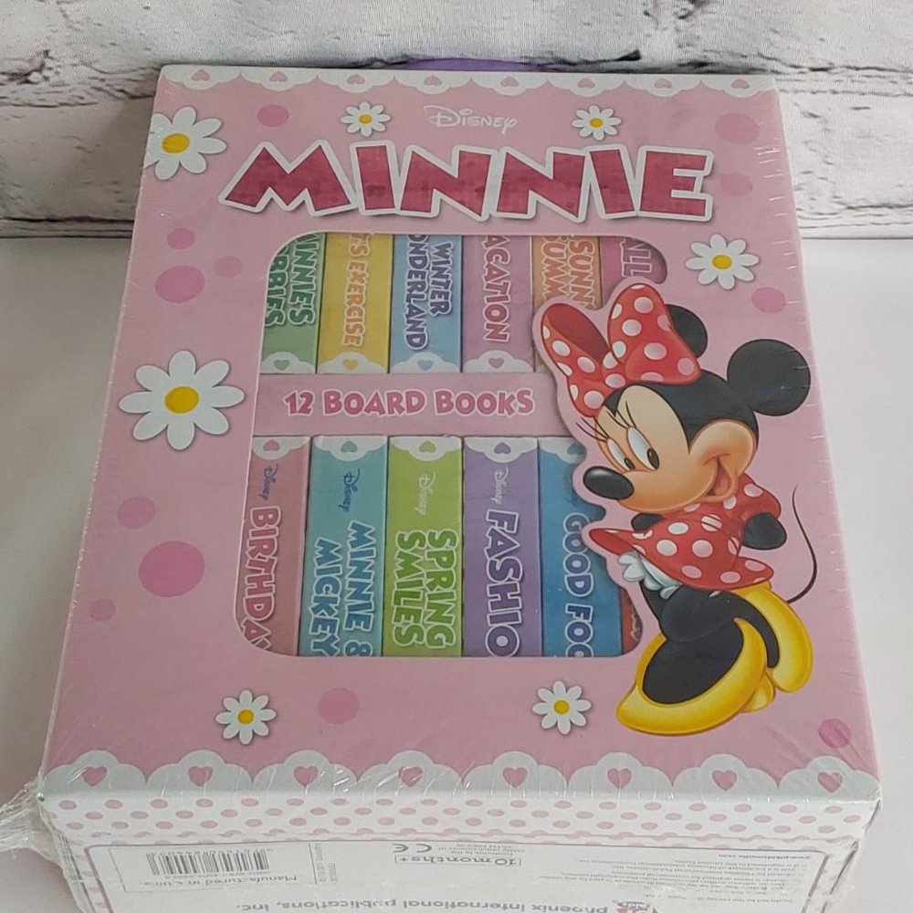 'DISNEY'S MINNIE MOUSE' BOOK BLOCK CARRYING CASE & BOARD BOOK 12 PIECE SET - Picture 6 of 16